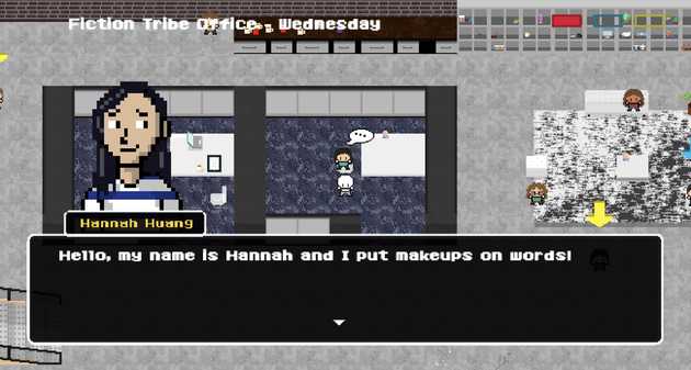 Screenshot of Fiction Tribe Office Character Sprites