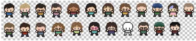 Screenshot of Fiction Tribe Office Character Sprites